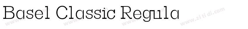 Basel Classic Regula字体转换
